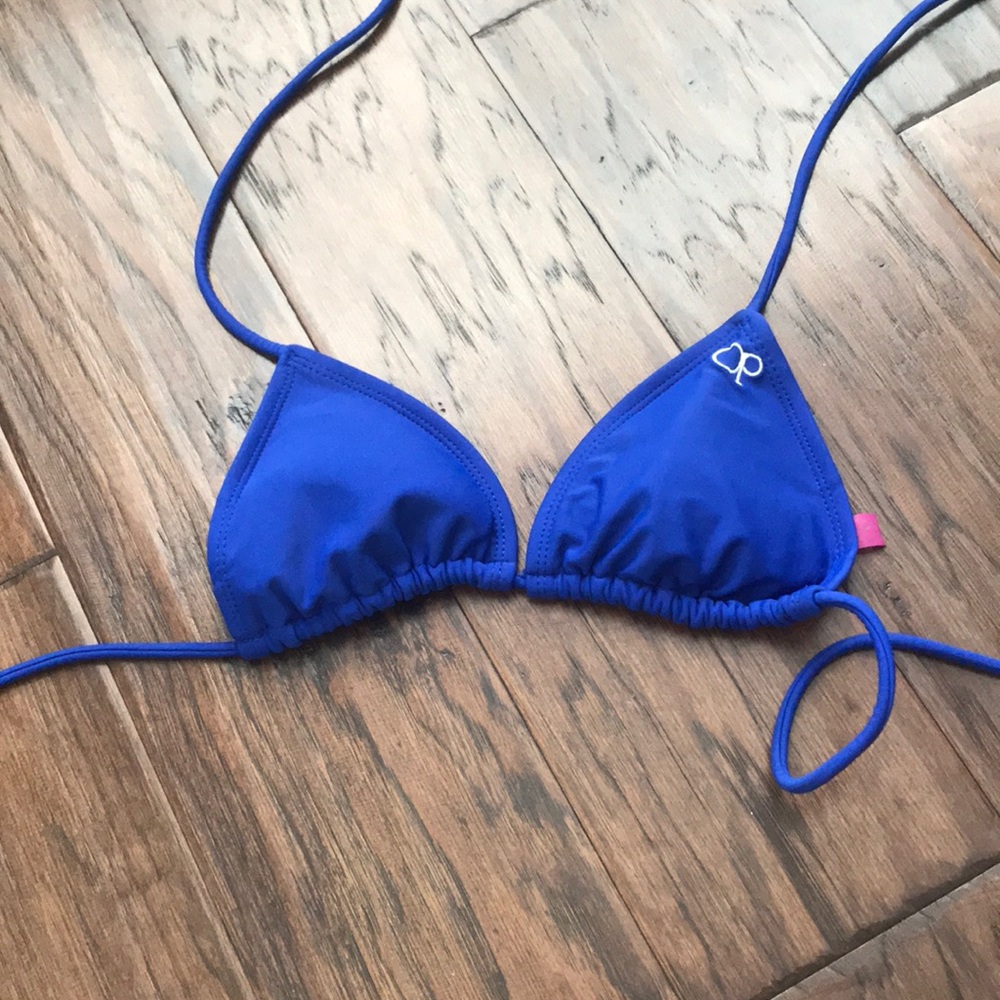 Blue Bikini Top